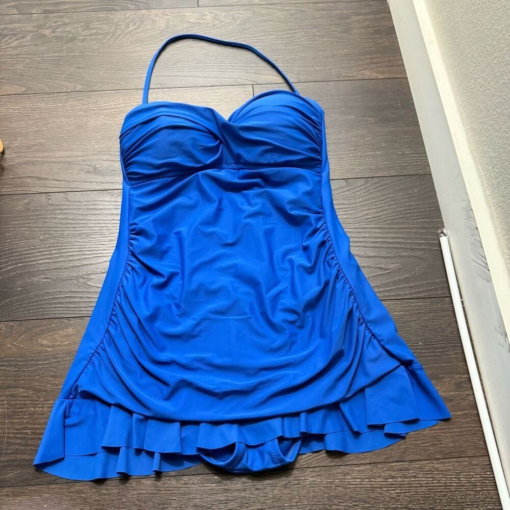 Kenneth Cole Reaction Women’s 8 Blue Swim Dress